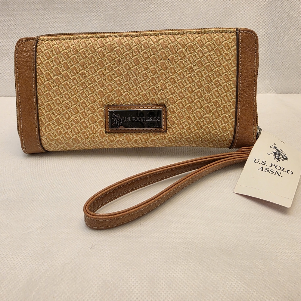 U.S. Polo Assn. Brown and Tan Wallet